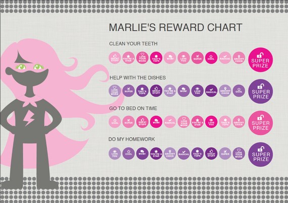 Printable Superhero Reward Charts