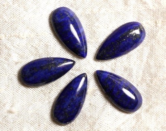 Cabochon stone - Lapis Lazuli - drop 25 x 12 mm 4558550036223