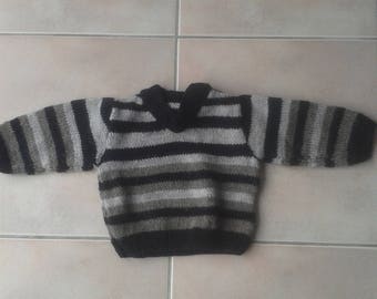 sweater striped three colors