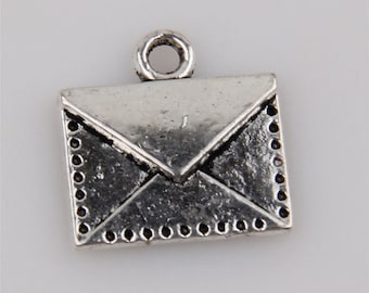 Envelope Charm Antique Silver 1pc