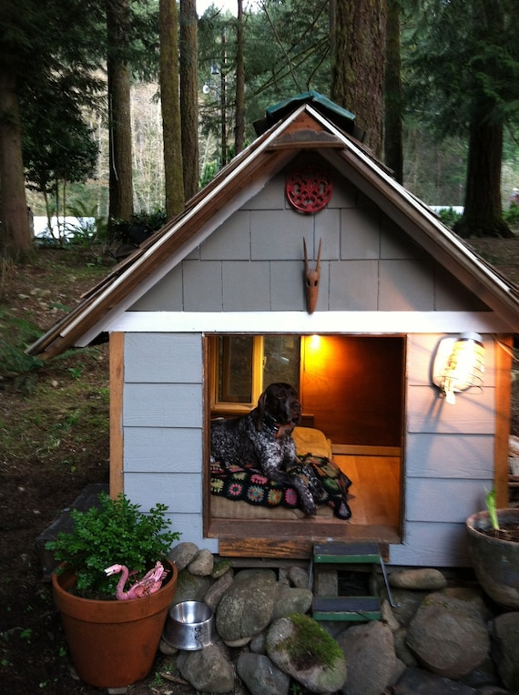 Extra Large Dog House made with 100% reclaimed materials