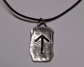 Tiwaz Warrior Norse Rune Charm Men's Viking Rune Necklace
