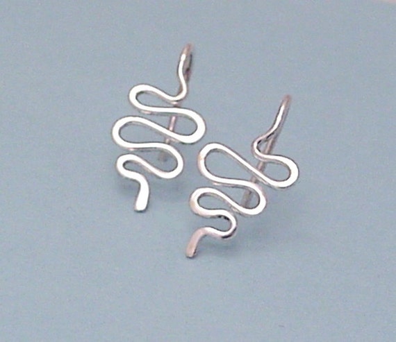 Sterling Silver Squiggly Earrings by Sunny Skies Studio