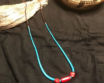 The Turquoise Queen Coral & Turquoise Superlong Necklace