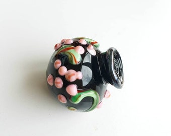 Lampwork hollow glass beads,