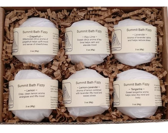 Aromatherapy Bath Fizzies - Sample Assortment