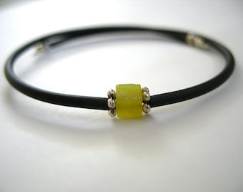 Serpentine Bracelet, Lime Green Serpentine Stone Cuff Bracelet , Serpentine Handmade Gemstone Lime Green Bracelet