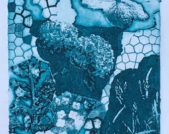 Photo etching of floral motifs