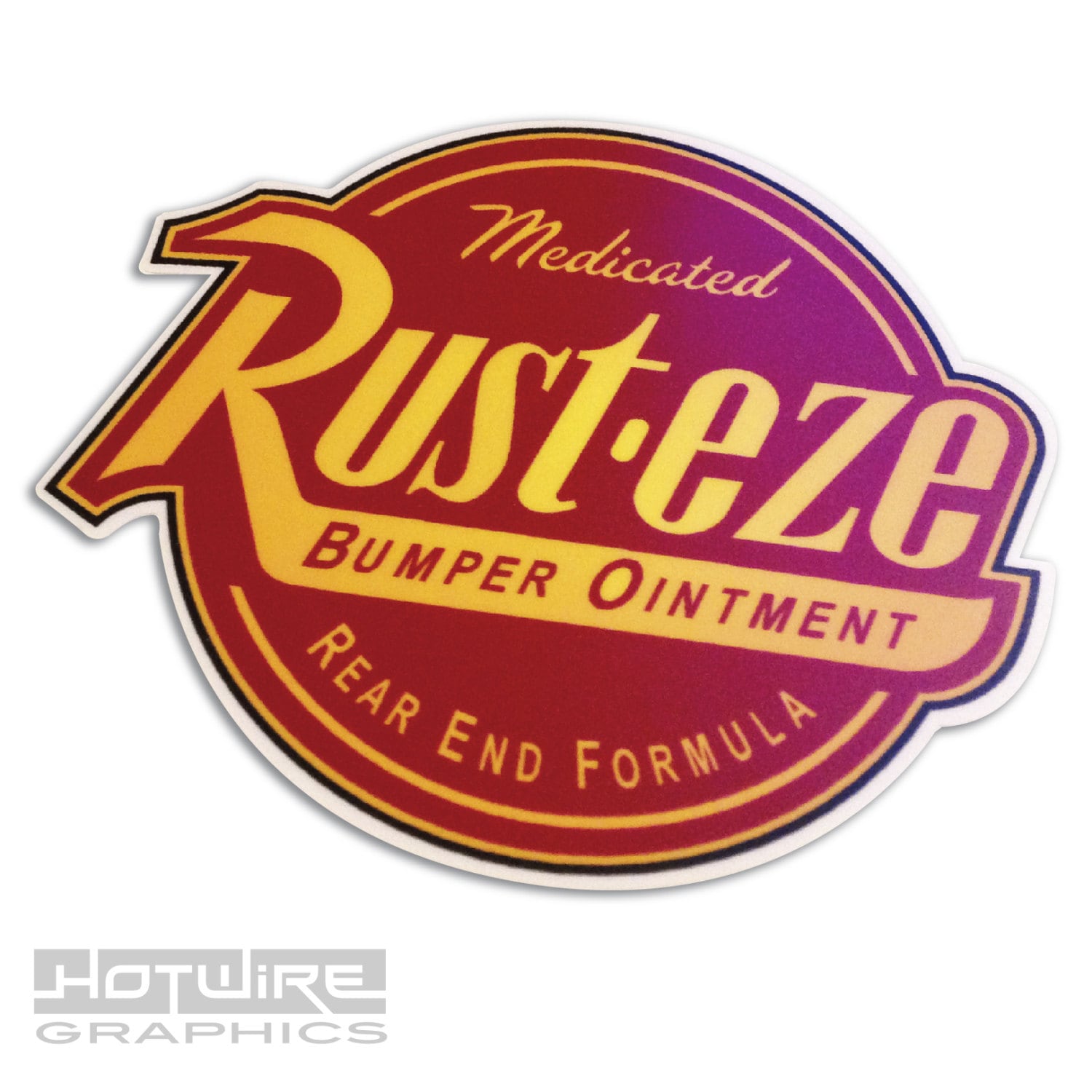 RUST-EZE Car Sticker Waterproof Vinyl Premium UK Quality