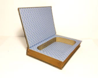 Hollow Book Safe The Pied Piper Cloth Bound vintage Secret Compartment Keepsake Box Hidden Security Box