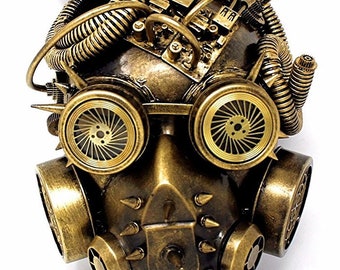 Steampunk cosplay Gas MASK Zombie Apocalypse Metal Finish Goth Steampunk Cosplay GAS MASK Zombie Apocalypse Costume Steampunk Accessory