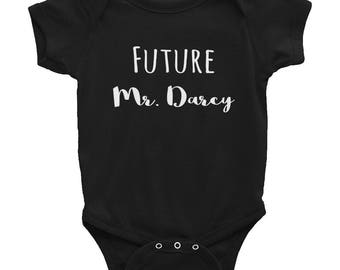 Future Mr. Darcy Baby Boy Jane Austen Pride & Prejudice Infant Bodysuit