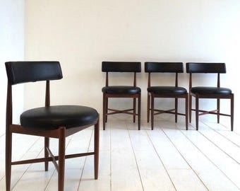 Vintage G Plan Dining Chairs - 1960s / 1970s Danish Influence Retro