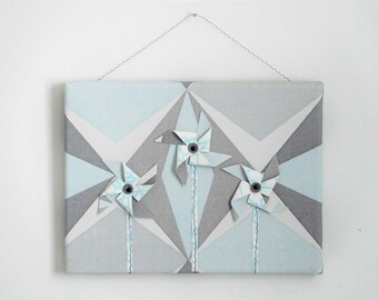 Frame with windmills in reliefs "the magic of the wind"