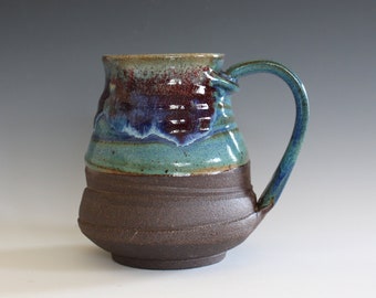 LARGE Ceramic Mug, 24 oz, ceramic cup, handthrown mug, stoneware mug, pottery mug, unique coffee mug, ceramics and pottery