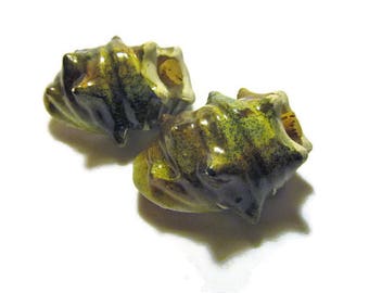 Vintage Shell Salt and Pepper Shakers
