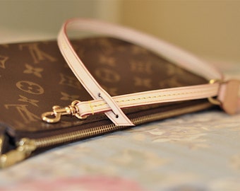 louis vuitton favorite mm how to attach strap Vachetta Leather strap replacement for handbags by Mcraftleather