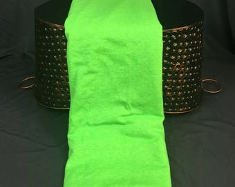 Neon Green Fabric, Jersey Knit Fabric, 1 Yard 19 Inches, 56 Wide, Fabric Remnants, Neon Fabric, Sweatshirt Fabric, Discount Fabric, Sewing