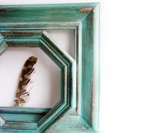 Rustic TEAL Painted Wall Frames * SouThWeSt Style FrAmes * FarMHouSe RusTic DeCor *