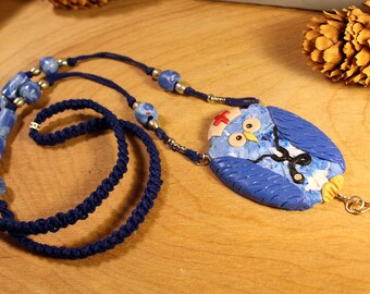 Nursing Lanyard Blue Owl