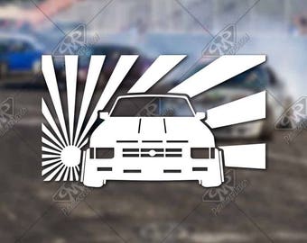 DECAL Nissan Hardbody Low Life Vinyl Decal Bumper DECAL Nissan Hardbody Low Life Vinyl Decal Bumper
