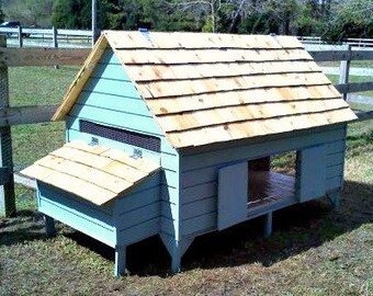 Chicken Coop Plans - New England Cape Style Poultry Duck PDF - House 6 Hens in Style - Easy Build DIY