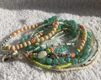 Bracelet for women, boho Bracelet, Beads bracelet, Charm Bracelet, glamorous Bracelet, girls Bracelet, Multi layer Bracelet, gift for mum