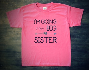 big sister applique shirt