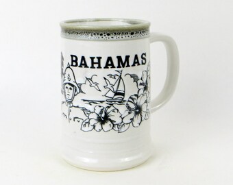 Vintage Bahamas Giant Stoneware Mug