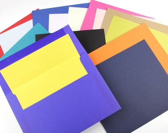 25 - A7 Envelope Liner Paper - Matte (Liner Paper Only) - Available in 29 Colors