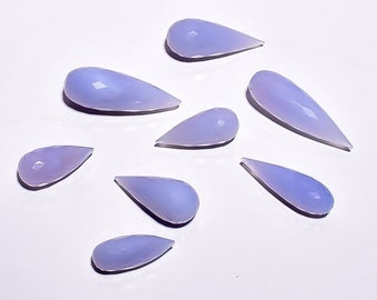 Faceted Pink Chalcedony Tear Drop weight -174.05cts,Jewelry Making,8pcs lot,size-24x9x9mm-37x11x11mm Approx ,loose gemstone ,RA418