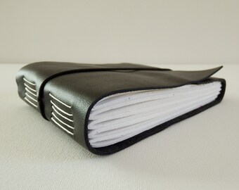 Landscape Sketchbook, Landscape Journal, Blank Book, Art Journal, Artist Sketchbook, Black Leather Sketchbook, Hand Bound Sketchbook