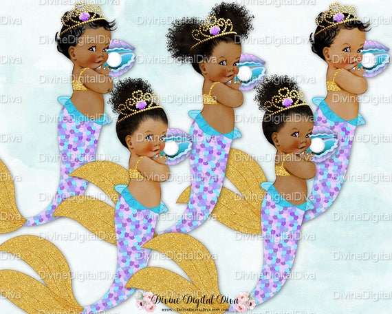 Free Free 253 Afro Black Mermaid Svg SVG PNG EPS DXF File