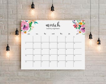 Wall Calendar | Etsy