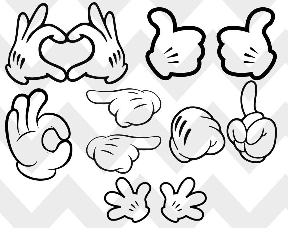 Download Mickey Hands Svg Eps Dxf Png Pdf Hands Mickey Mouse svg