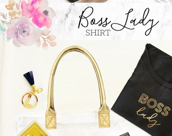 Boss Lady Boss Shirt Boss Gifts for Boss Female Boss Gift for Coworker Girl Boss Gift (EB3160BSL) - BOSS LADY shirt