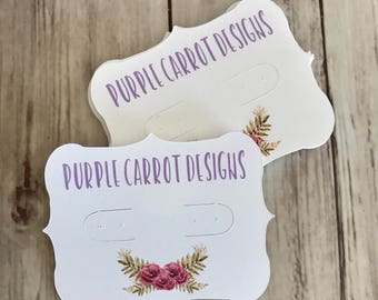 Custom Jewelry Display Cards - Product Display - Earring Cards - Jewelry - Earrings