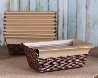 Christmas Loaf Pan, Brown Loaf Pans, Christmas Loaf Pans, Holiday Bread Loaf Pans, Paper Loaf Pans, Disposable Loaf Pans, Bakeware