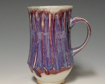 Handmade wheel thrown ceramic mug #1130