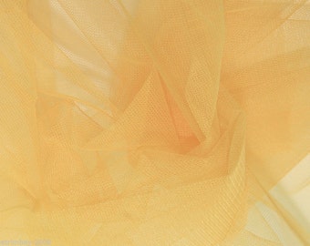 Tulle Netting Dress Fabric 140cm Wide 30 Colour Range - Gold