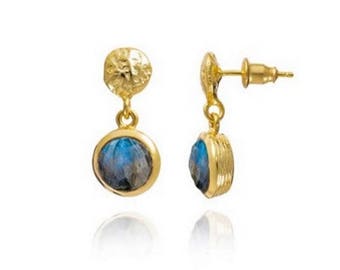 Labradorite Kate Middleton, Princess earrings