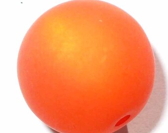 10 pearls polaris hyacinth orange 6mm 10 beads