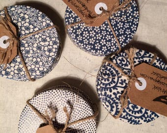 Blue & White Porcelain Coasters