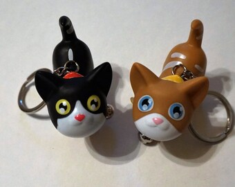 Cat Kitty Key Chain Figure Cute Birthday Goodie Goody Bag Party Favor Kawaii Harajuku Animal