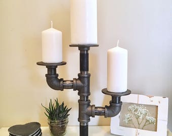 Pipe Candelabra (3 arm) Cactus