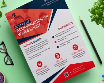 corporate flyer etsy