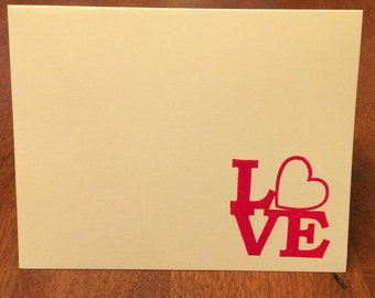 Set of 8 Love Valentine Notes
