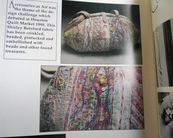 SALE!!! Texture with Textiles Linda McGehee 1991 booklet Crinkling, Couching, Beading, Pintucking