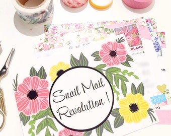 Snail mail revolution postcards set of 6