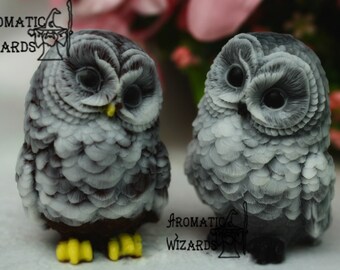 japanese cutest owls print fabric retro 1fq pink